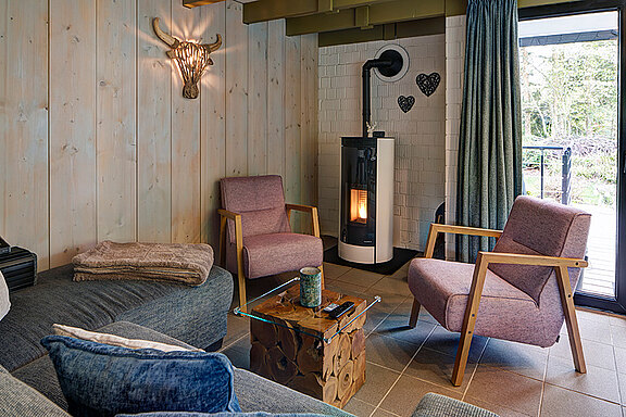 Kamin im Wohnzimmer